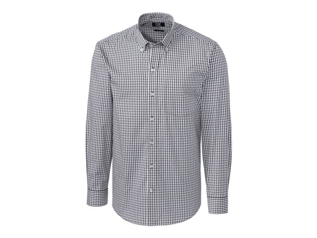 Cutter & Buck Easy Care Stretch Gingham Mens Big and Tall Long Sleeve Dress Shirt Cutter & Buck