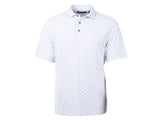 Cutter & Buck Virtue Eco Pique Tile Print Recycled Mens Polo Cutter & Buck