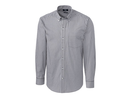 Cutter & Buck Easy Care Stretch Gingham Mens Big and Tall Long Sleeve Dress Shirt Cutter & Buck