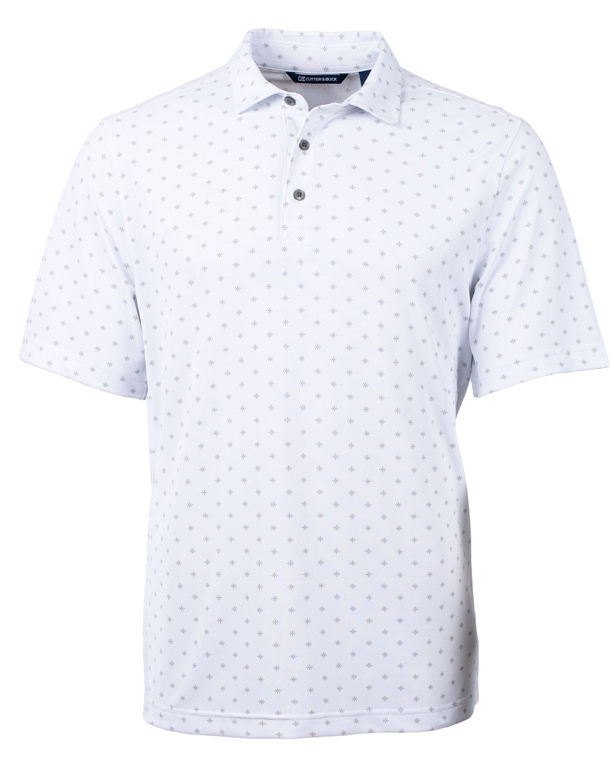 Cutter & Buck Virtue Eco Pique Tile Print Recycled Mens Big & Tall Polo Cutter & Buck