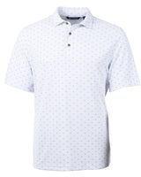 Cutter & Buck Virtue Eco Pique Tile Print Recycled Mens Big & Tall Polo Cutter & Buck