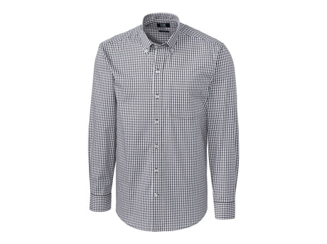 Cutter & Buck Easy Care Stretch Gingham Mens Big and Tall Long Sleeve Dress Shirt Cutter & Buck
