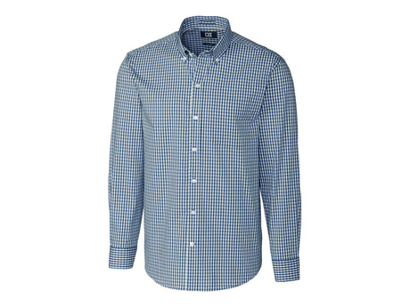 Cutter & Buck Easy Care Stretch Gingham Mens Big and Tall Long Sleeve Dress Shirt Cutter & Buck