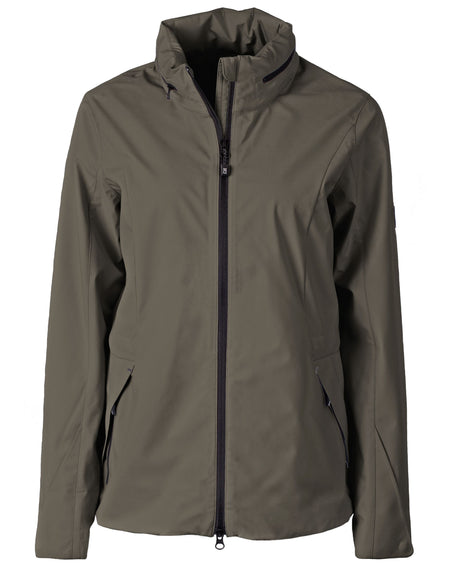 Cutter & Buck Vapor Water Repellent Stretch Womens Full Zip Rain Jacket Cutter & Buck