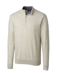 Cutter & Buck Lakemont Tri-Blend Mens Quarter Zip Pullover Sweater Cutter & Buck