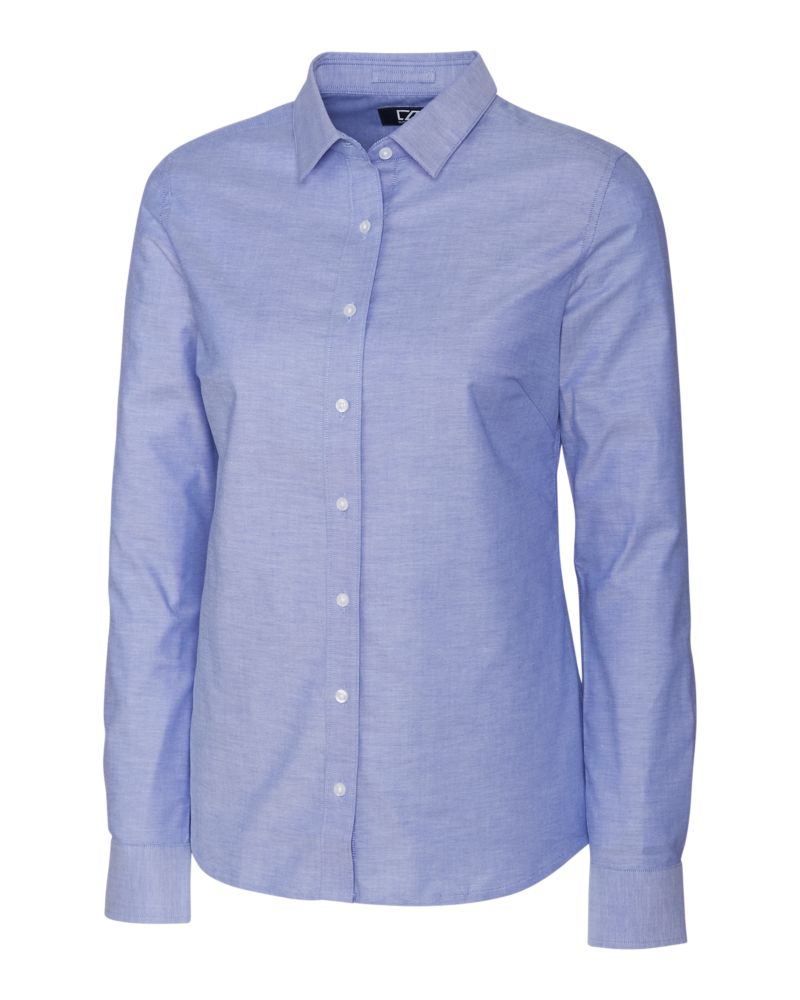 Cutter & Buck Stretch Oxford Womens Long Sleeve Dress Shirt Cutter & Buck