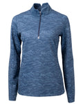 Cutter & Buck Traverse Camo Print Stretch Quarter Zip Womens Pullover Cutter & Buck