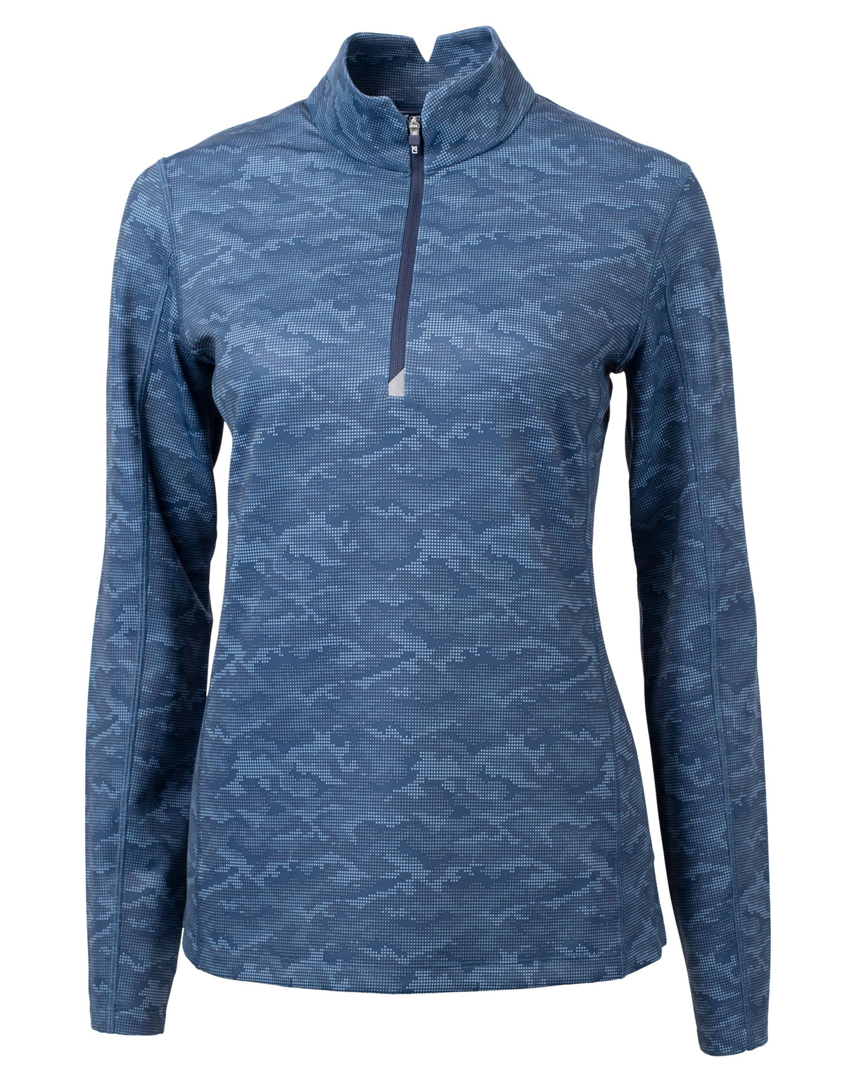 Cutter & Buck Traverse Camo Print Stretch Quarter Zip Womens Pullover Cutter & Buck