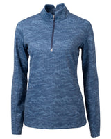 Cutter & Buck Traverse Camo Print Stretch Quarter Zip Womens Pullover Cutter & Buck