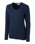Cutter & Buck Lakemont Tri-Blend Womens V-Neck Pullover Sweater Cutter & Buck