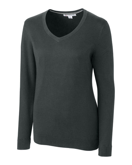 Cutter & Buck Lakemont Tri-Blend Womens V-Neck Pullover Sweater Cutter & Buck