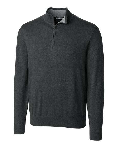 Cutter & Buck Lakemont Tri-Blend Mens Quarter Zip Pullover Sweater Cutter & Buck
