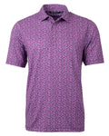 Cutter & Buck Pike Magnolia Print Stretch Men's Polo Cutter & Buck