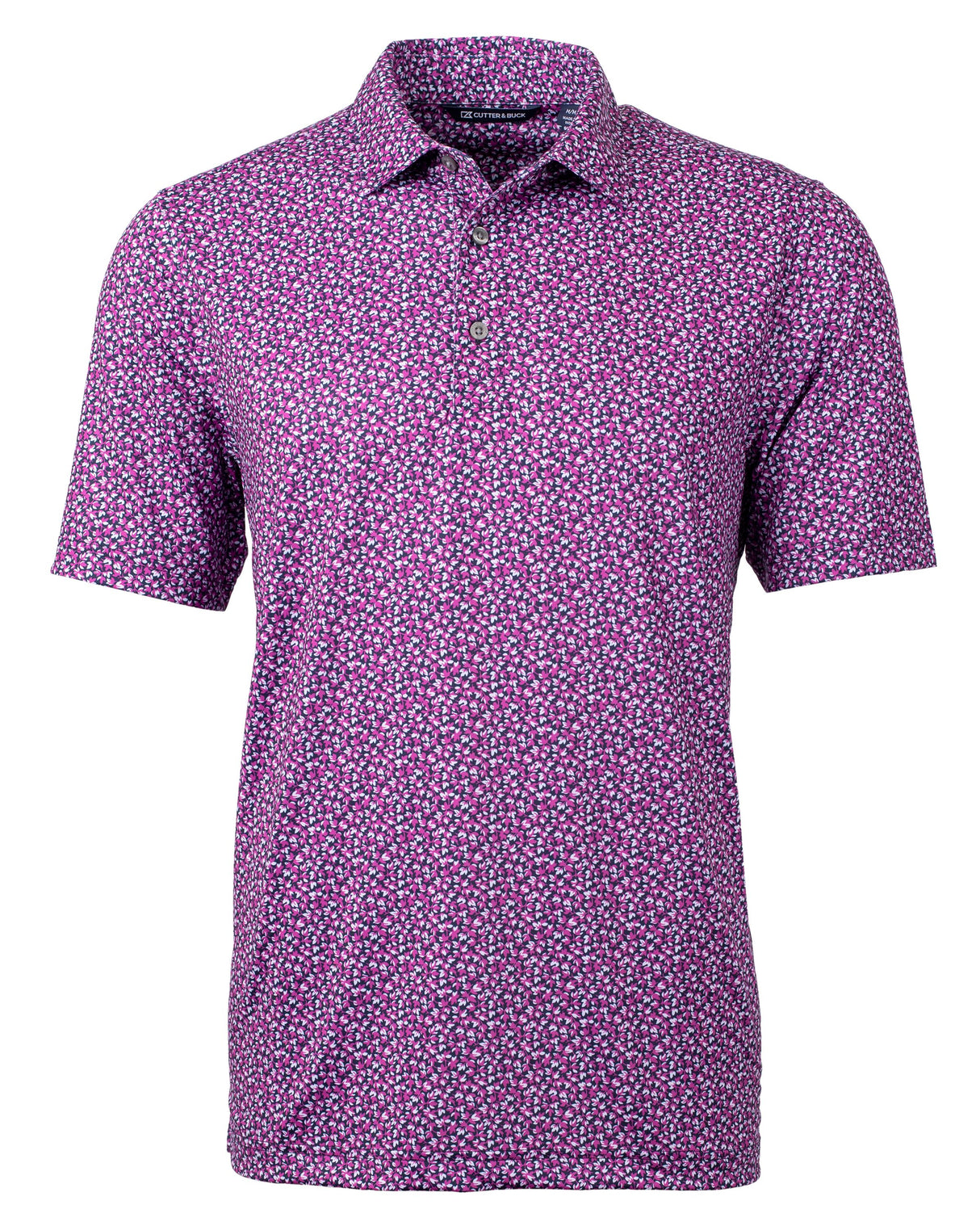 Cutter & Buck Pike Magnolia Print Stretch Men's Polo Cutter & Buck