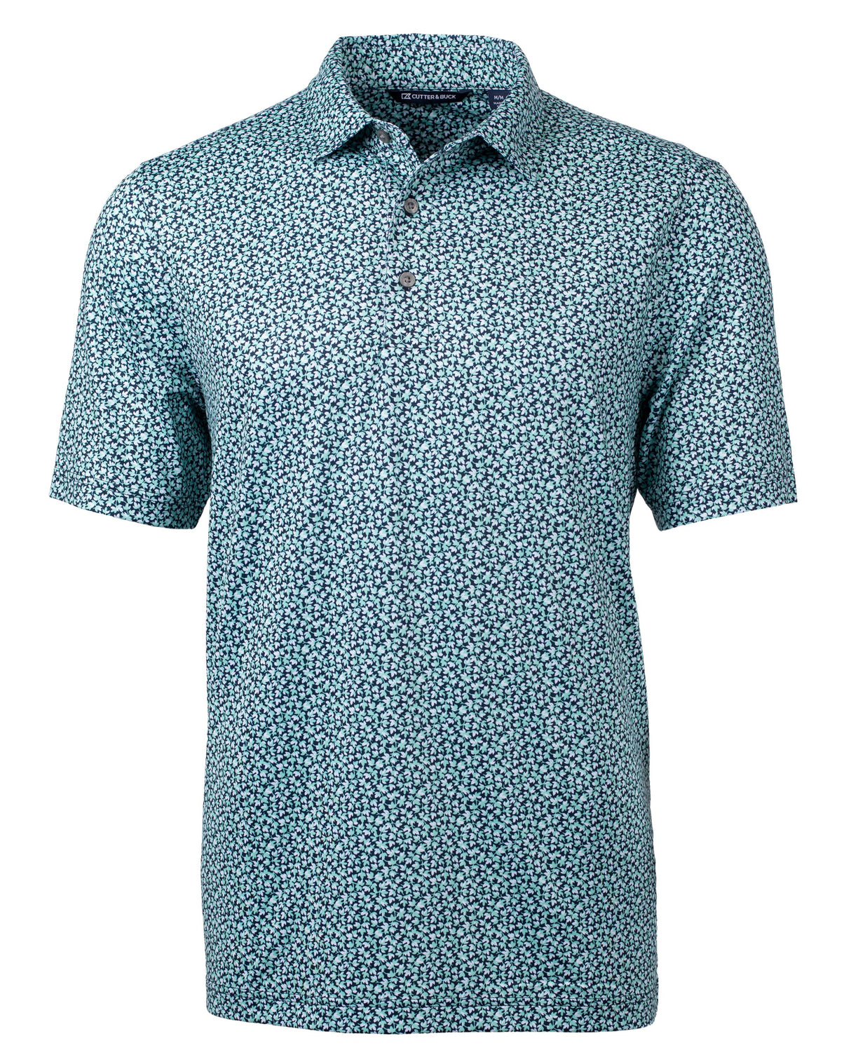 Cutter & Buck Pike Magnolia Print Stretch Men's Polo Cutter & Buck