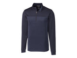 Cutter & Buck Traverse Stripe Stretch Quarter Zip Mens Big and Tall Pullover Cutter & Buck