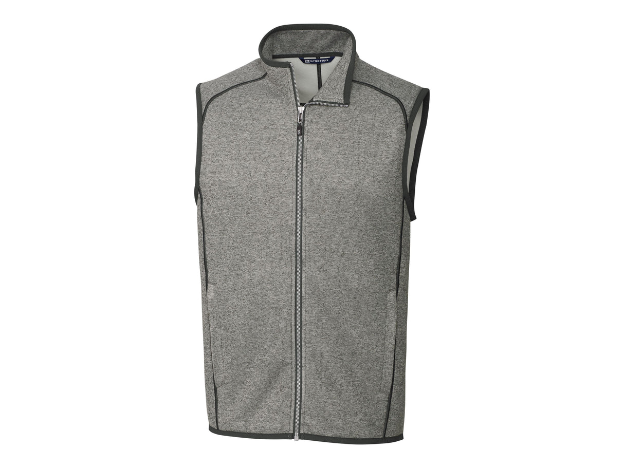 Cutter & Buck Mainsail Sweater-Knit Mens Big and Tall Full Zip Vest Cutter & Buck