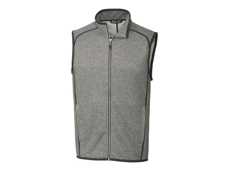 Cutter & Buck Mainsail Sweater-Knit Mens Big and Tall Full Zip Vest Cutter & Buck