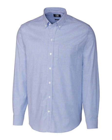 Cutter & Buck Stretch Oxford Stripe Mens Long Sleeve Dress Shirt Cutter & Buck