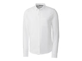Cutter & Buck Advantage Tri-Blend Pique Long Sleeve Knitted Men's Button Down Cutter & Buck