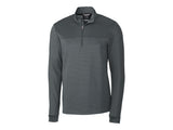 Cutter & Buck Traverse Stripe Stretch Quarter Zip Mens Pullover Cutter & Buck