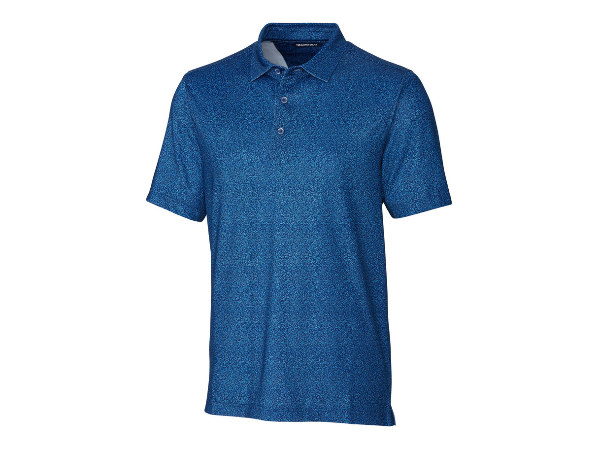 Cutter & Buck Pike Micro Floral Print Stretch Mens Polo Cutter & Buck
