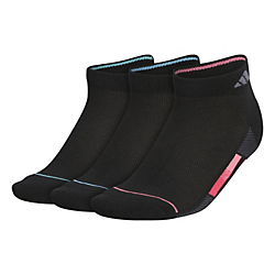 adidas Women's Superlite Stripe 3 3-Pack Low Cut Socks