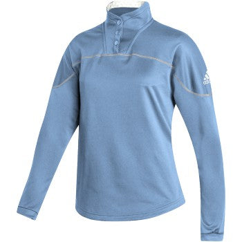 adidas Women's Stadium 1/4 Snap Long Sleeve Shirt