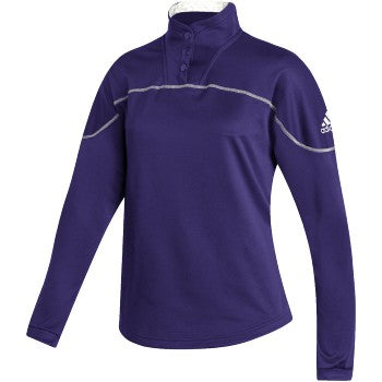 adidas Women's Stadium 1/4 Snap Long Sleeve Shirt