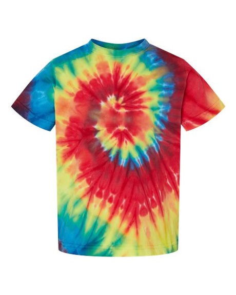 Dyenomite Toddler Spiral Tie-Dyed T-Shirt Dyenomite