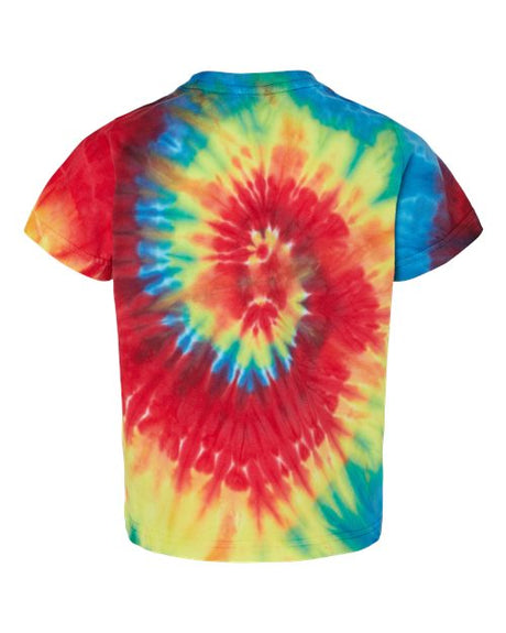 Dyenomite Toddler Spiral Tie-Dyed T-Shirt Dyenomite