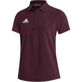 adidas Women's Stadium Polo Short Sleeve Shirt