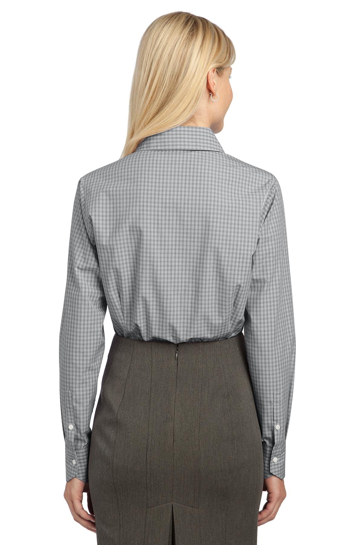 Port Authority Ladies Plaid Pattern Easy Care Shirt. L639