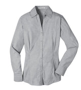 Port Authority Ladies Plaid Pattern Easy Care Shirt. L639