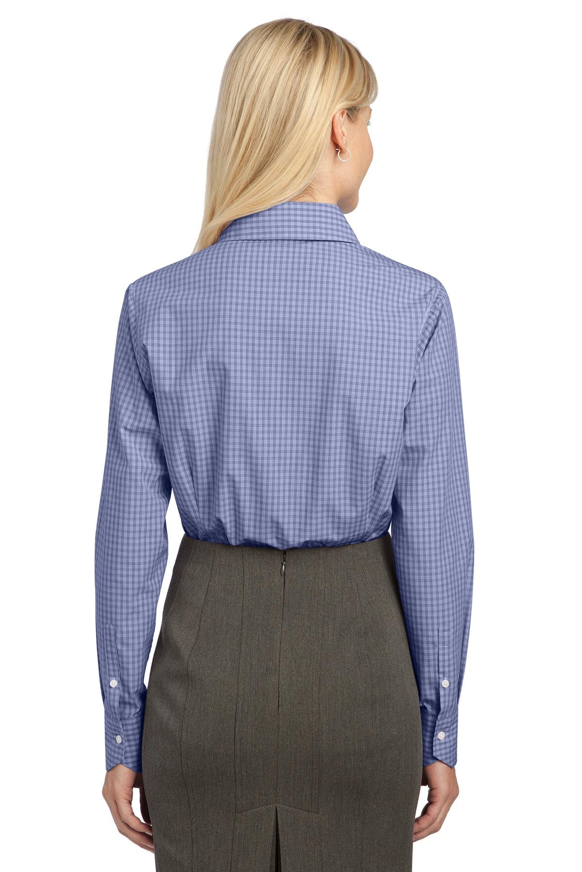 Port Authority Ladies Plaid Pattern Easy Care Shirt. L639