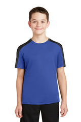 Sport-Tek Youth PosiCharge Competitor Sleeve-Blocked Tee YST354