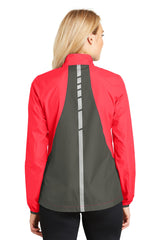 Port Authority Ladies Zephyr Reflective Hit Full-Zip Jacket. L345