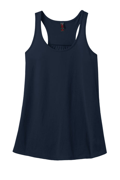 District Made Ladies 60/40 Gathered Racerback Tank. DM420 District