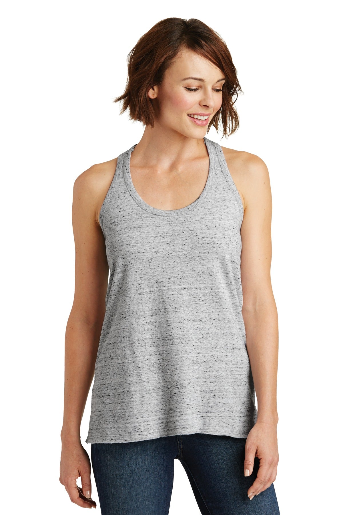 District Women's Cosmic Twist Back Tank. DM466 District