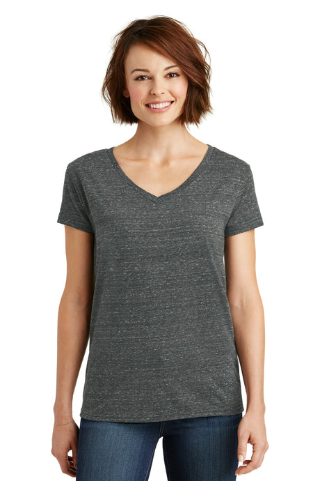 District Women's Cosmic V-Neck Tee. DM465 District