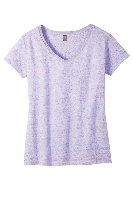 District Women's Cosmic V-Neck Tee. DM465 District