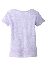 District Women's Cosmic V-Neck Tee. DM465 District