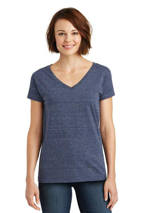 District Women's Cosmic V-Neck Tee. DM465 District