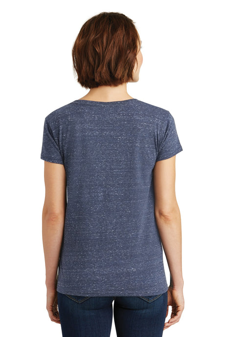 District Women's Cosmic V-Neck Tee. DM465 District