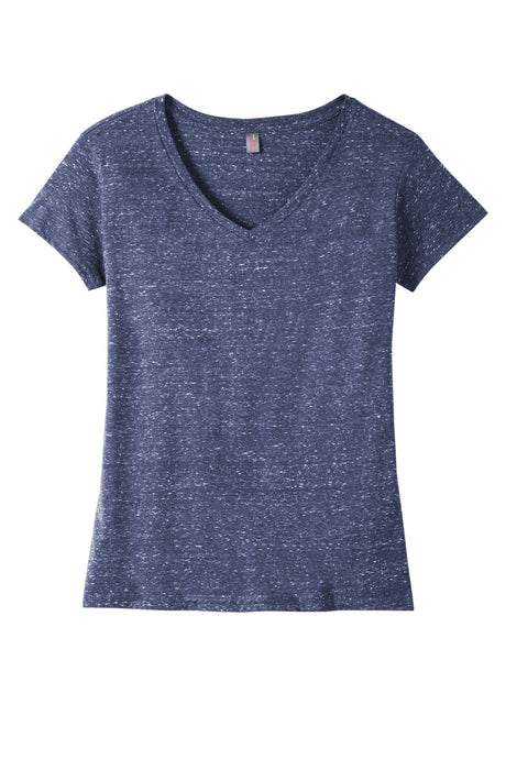 District Women's Cosmic V-Neck Tee. DM465 District