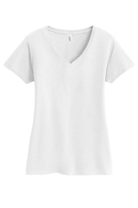 District Women's Super Slub V-Neck Tee DM3501 District