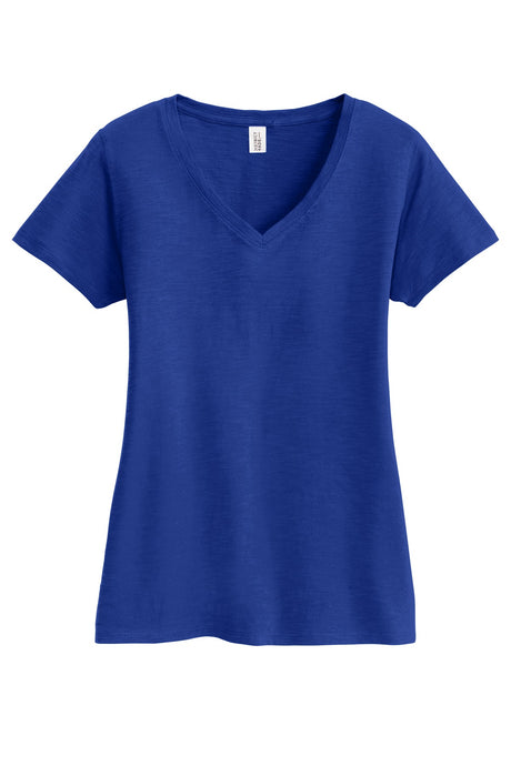District Women's Super Slub V-Neck Tee DM3501 District