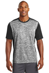 Sport-Tek Men's PosiCharge Electric Heather Colorblock Tee ST395 Mens Apparel Shirts & Tops
