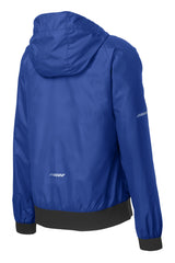 Sport-Tek Women's Embossed Hooded Wind Jacket LST53