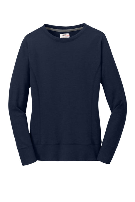 Anvil Ladies French Terry Crewneck Sweatshirt. 72000L Anvil
